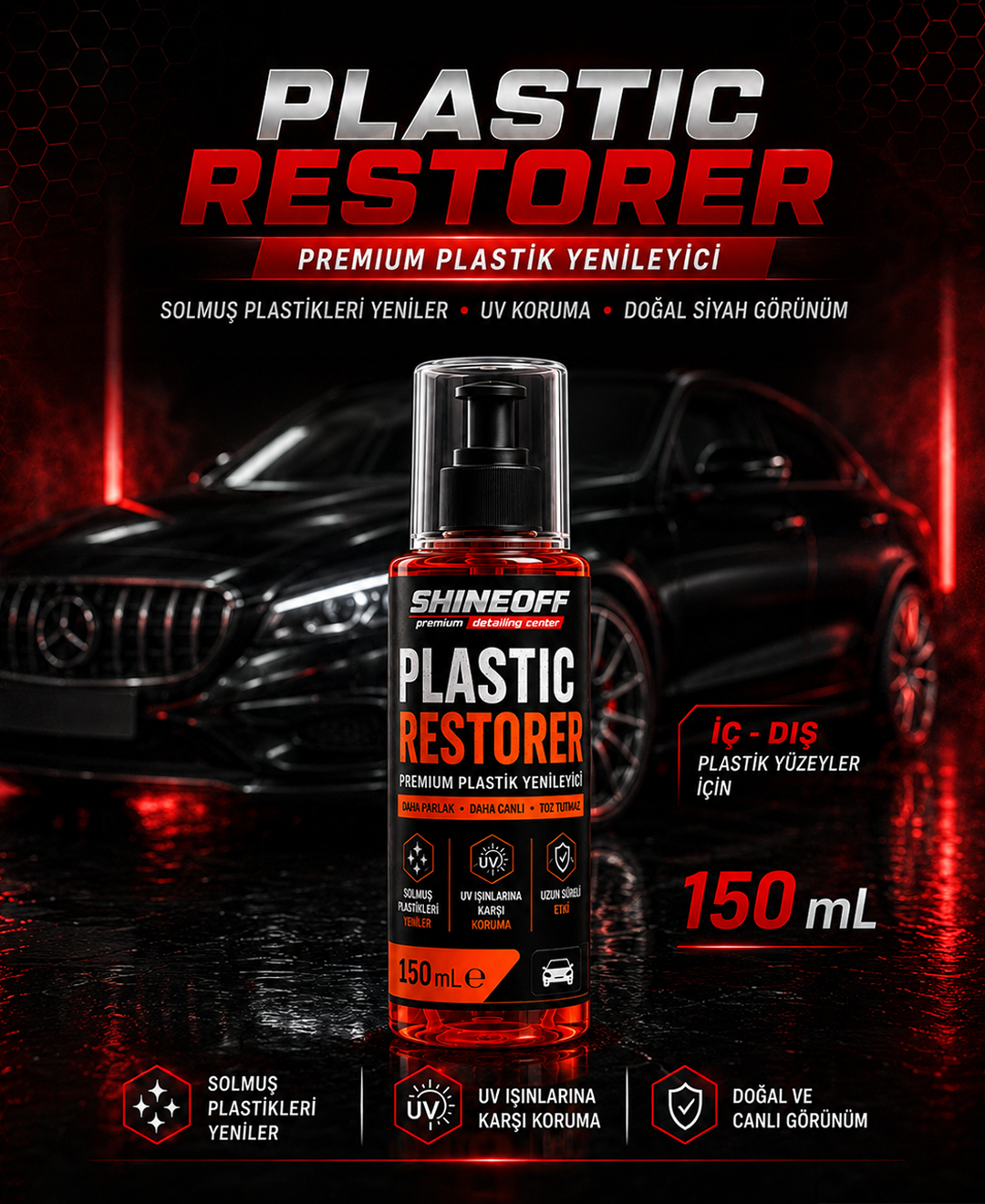 Plastic Restorer Pro 150mL (Plastik Yenileyici)